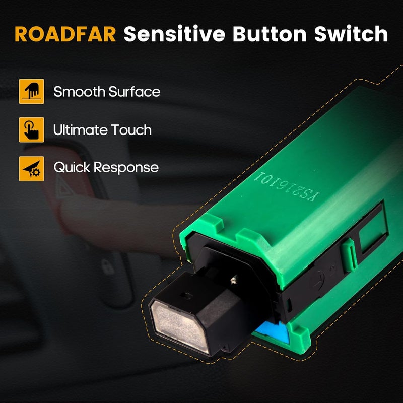 ROADFAR Front Hazard Warning Light Switch Fits 2000-2005 for Chevrolet Monte Carlo 10359032 - Image 4